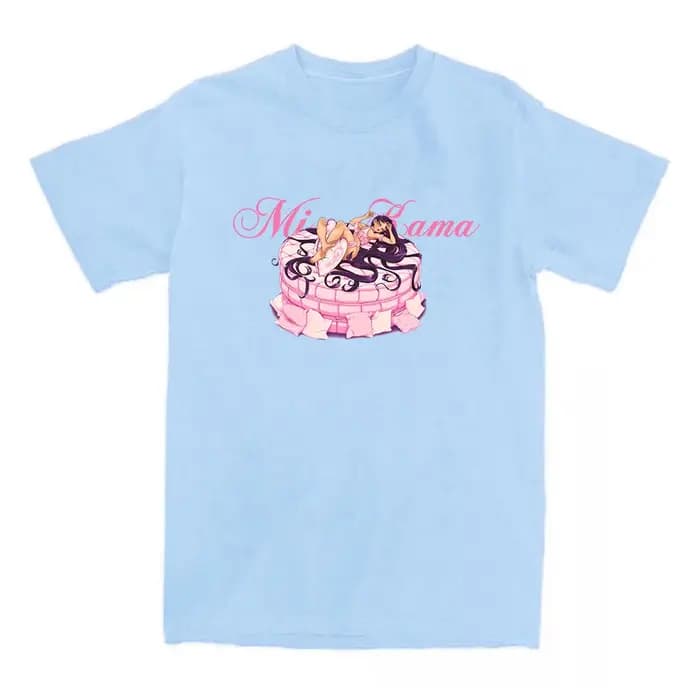 Paloma Mami T-shirt à manches courtes été coton t-shirts mode chanteur impression graphique