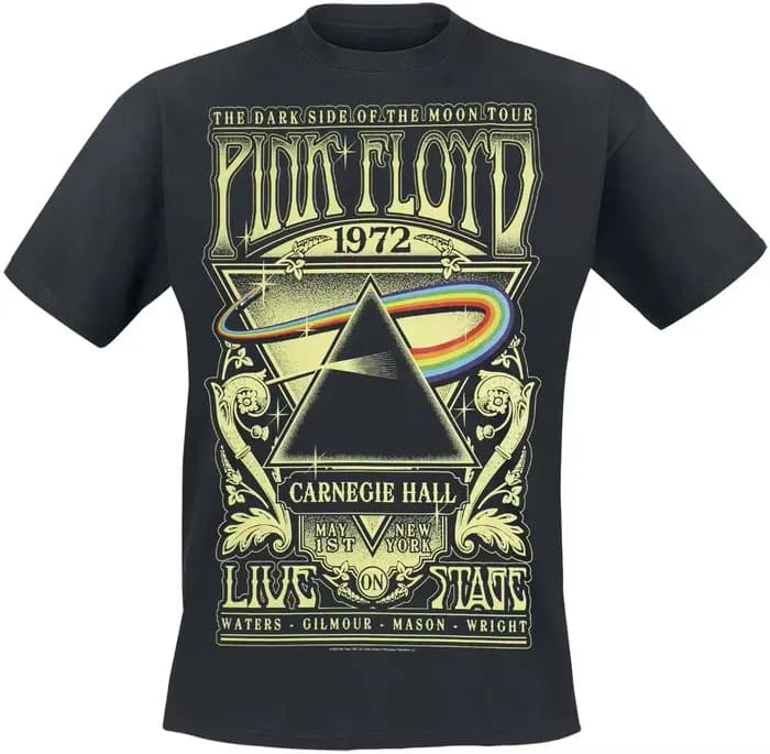 T-shirt décontracté en coton avec motif de la groupe Pink Floyd
