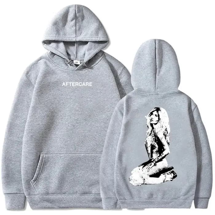 AFTERCARE strass Photo sweat à capuche Nessa Barrett chanteur impression sweats femmes vêtements à manches longues unisexe Streetwear sweats à capuche
