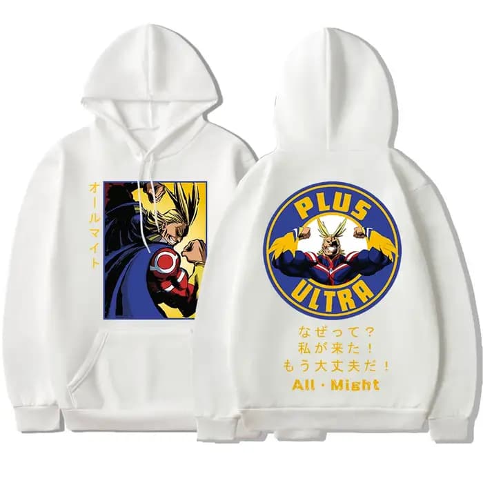 Sweat à capuche imprimé Anime My ForeAcademia pour hommes et femmes