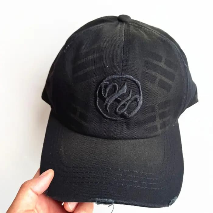 Casquette de baseball en coton noir tricoté brodé Kpop Idols