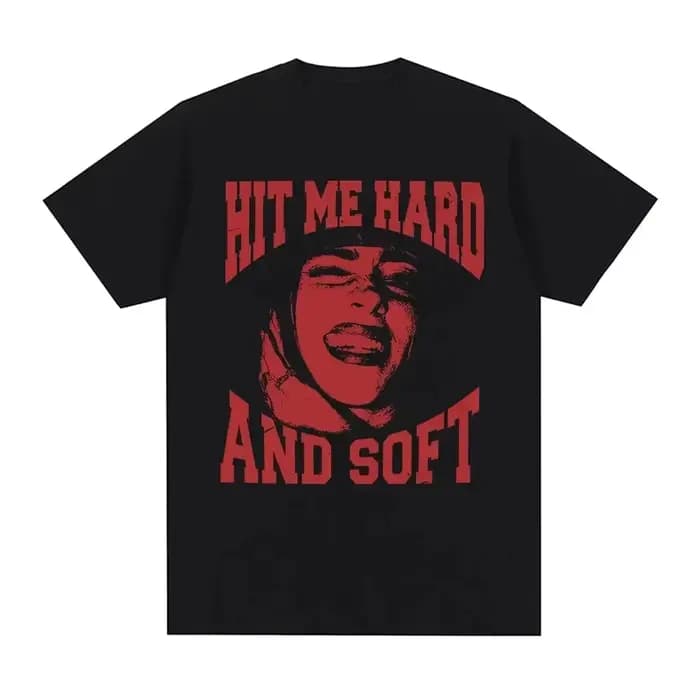 T-shirt unisexe Billie Eilish pour homme, 100 % coton, collection été 2026, style Y2K, manches court