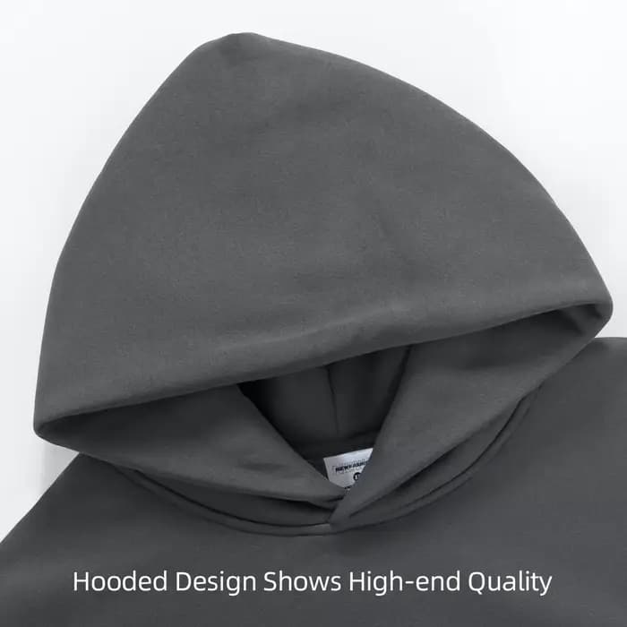 16.9oz 480gsm coton lourd Plus velours pull à capuche hommes épaissi serré polaire