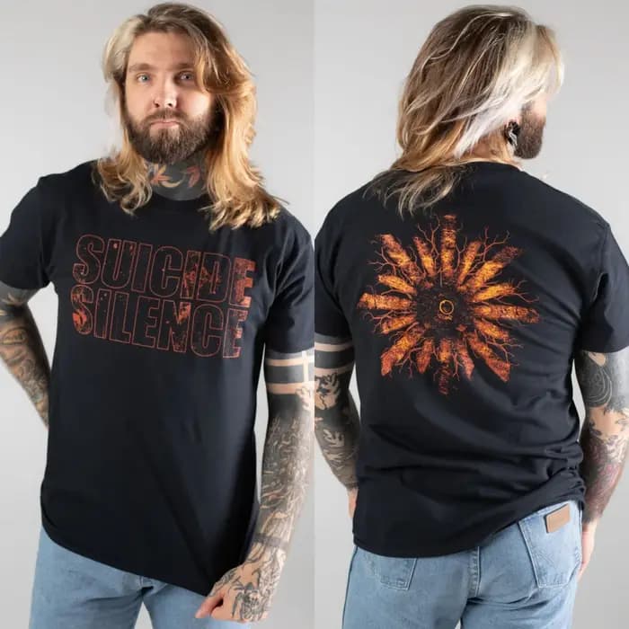 T-shirt en coton unisexe à manches courtes avec motif Suicide Silence