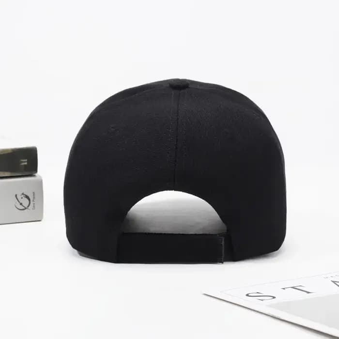 Casquette noire couleur unie Casquette de Baseball casquettes Snapback Casquette chapeaux ajustés dé