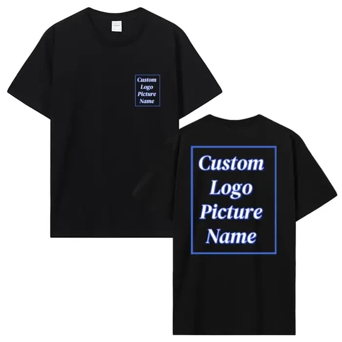 T-Shirt personnalisé faites votre conception Logo texte été impression coton