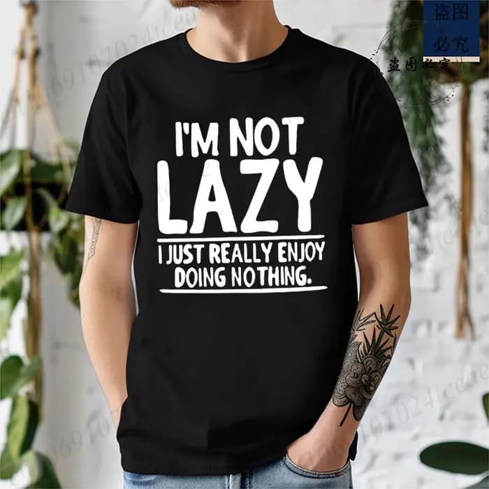 T-shirts imprimés « J'AI PAS LA TROUDE DE LA PARESSONETÉE