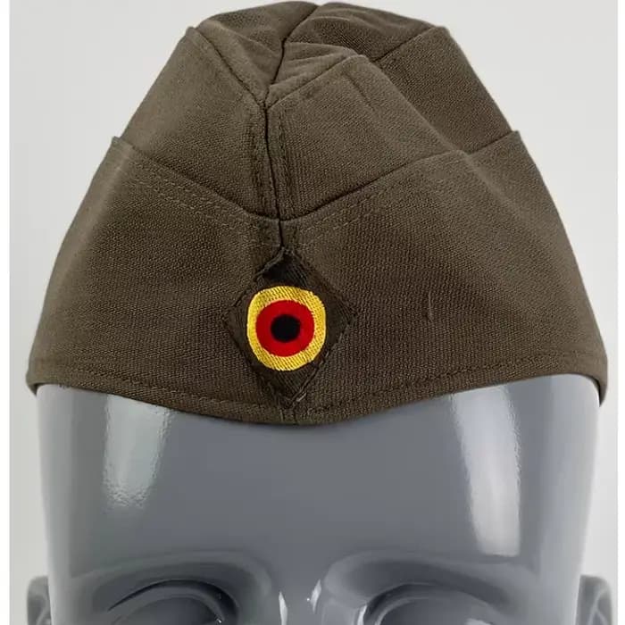 Casquette de bateau M34 en tissu de laine gris-vert
