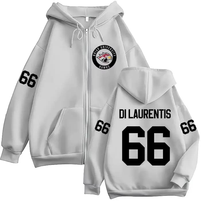 Di Laurentis 66 Off Campus Hockey – sweat-shirt à capuche avec fermeture éclair pour hommes