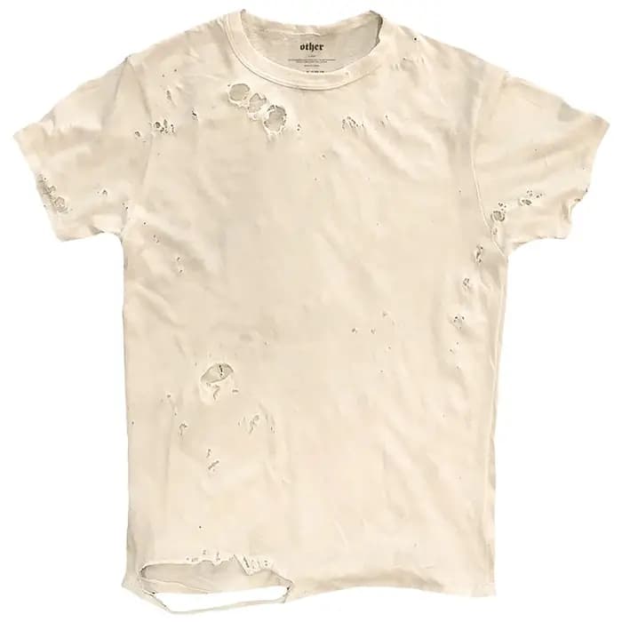 Lèvres graphique déchiré hommes T-shirt été mince T-shirt hauts Streetwear Harajuku Vintage t-shirts