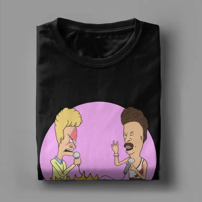 Sous pression T-Shirts hommes femmes Beavis et Butthead 90s BB drôle 100% coton