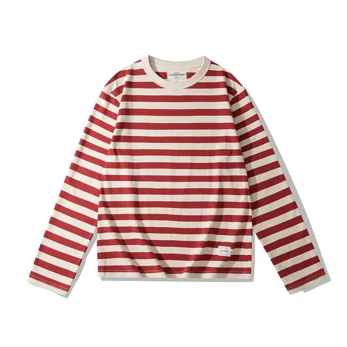 T-shirt rayé de marin vintage pour hommes