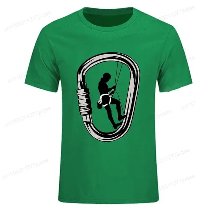 Homme T-Shirt marque de mode vêtements t-shirts amples escalade mousqueton Design minimaliste