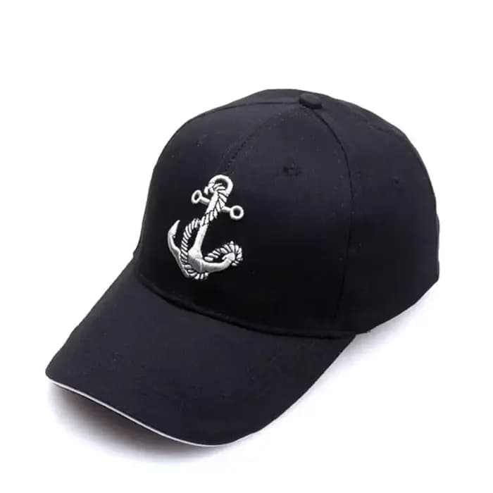 Casquette noire chapeau de marin pour hommes casquettes de Baseball mode ancre brodé coton femmes Sp