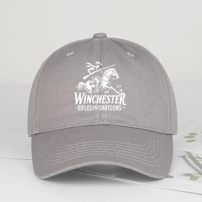 Casquette de baseball souple avec logo Winchester Cowboy imprimé