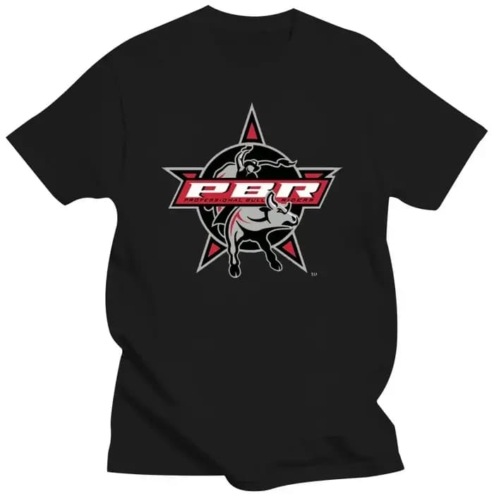 T-shirt PBR Professional Bull Riders Hell Hooves Western Rodeo Riding Heavyweight Fashion Col Rond M