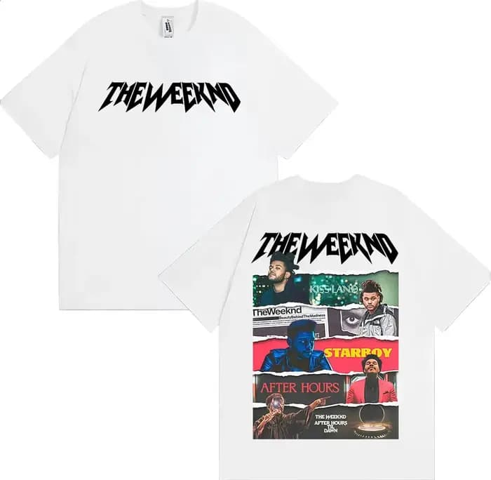 T-shirts The Weeknd After Hours Til Dawn 2026 Tour pour hommes et femmes