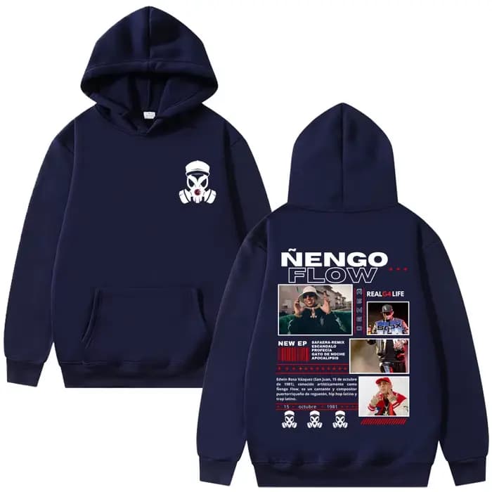 Rappeur Nengo Flow Real G4 Life Tour sweat à capuche hommes femmes mode Hip Hop surdimensionné