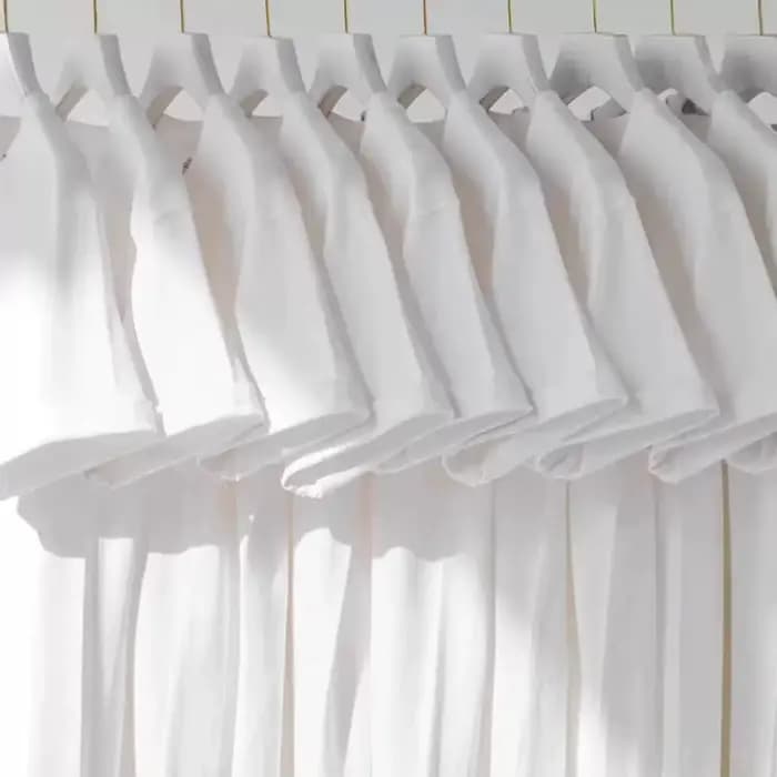 T-shirt blanc surdimensionné pour hommes