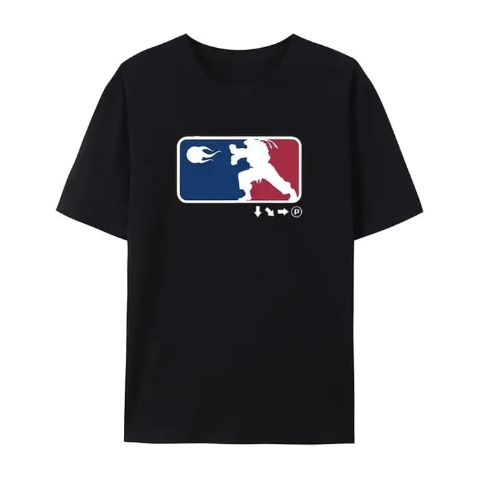 T-Shirt classique de jeu de combat, en coton, avec image graphique, pour hommes et femmes, Streetwea