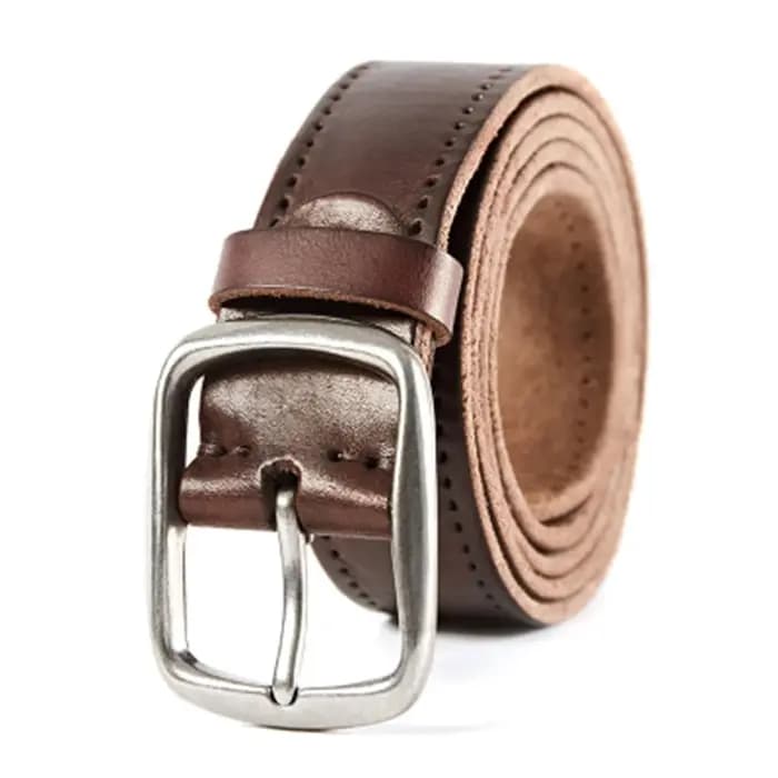 Jeans en cuir véritable souple pour hommes