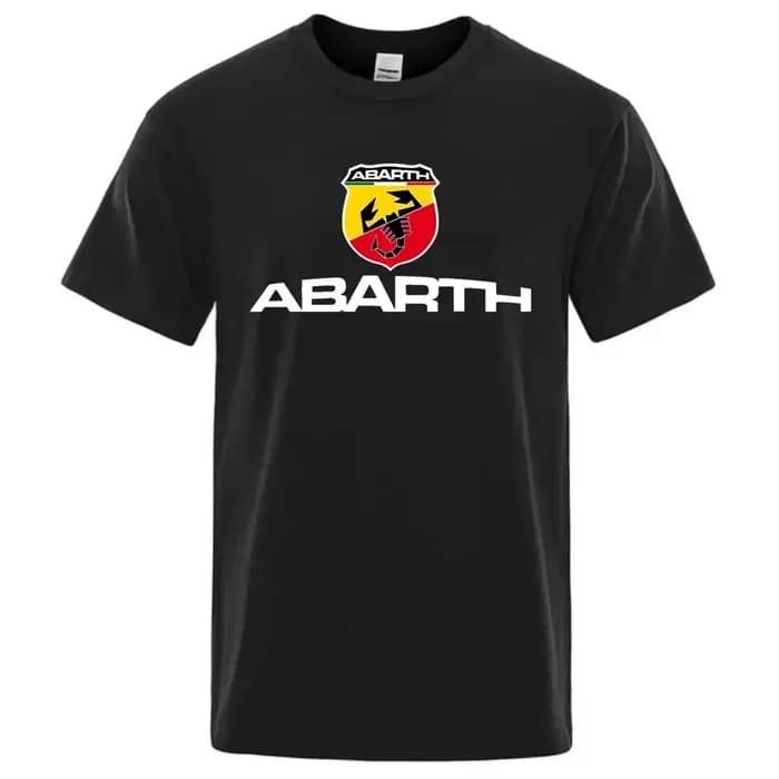 T-shirt de marque automobile italienne Maglietta Logo Scorpione Manches courtes Coton