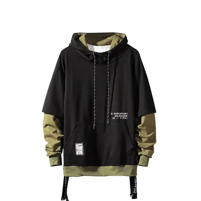 Nouveau sweat à capuche Patchwork Hip Hop hommes pull