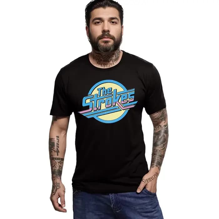 Les coups coton T-shirt hommes bande de Rock indépendante