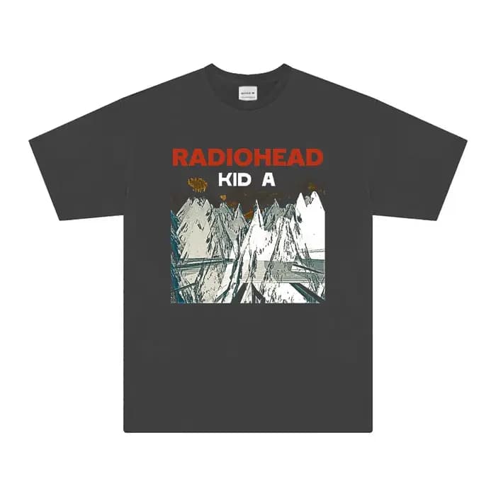 Radiohead T-Shirt enfant un groupe de Rock musique coton hommes femmes cadeau surdimensionné vêtements amples manches courtes chemise imprimée
