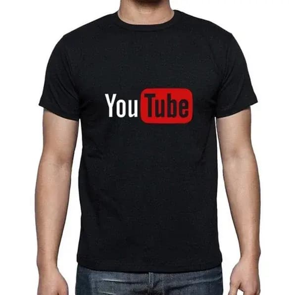 2024 YouTube Logo imprimé dame T-shirts marque Modal hauts décontracté personnalisé mâle à manches courtes