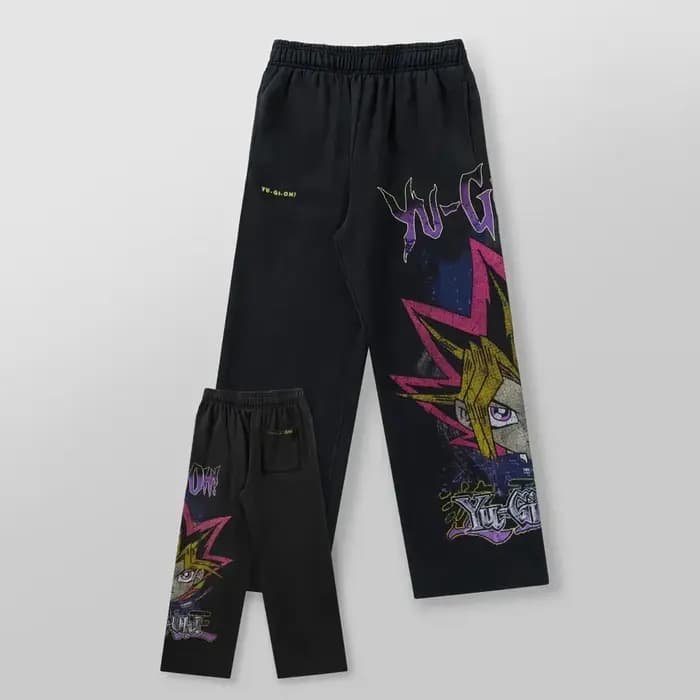 Yu-gi-oh sweat à capuche graphique ensembles pour hommes Grunge Streetwear