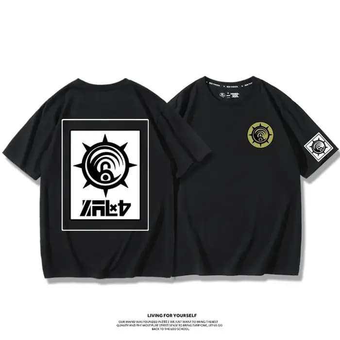 T-shirt décontracté oversize en coton à manches courtes GACHIAKUTA pour hommes et femmes