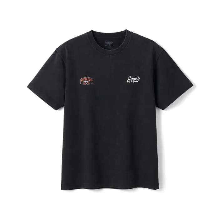 SIMWOOD 2026 Nouveauté Été T-shirts Moto Vintage Lavés Imprimés Logo Homme Grande Taille Hauts de Qu