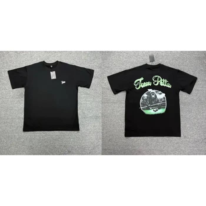 T-shirt PATTA rétro haut de gamme en coton drap fin respirant à manches courtes et motif imprimé style street pour homme et femme été