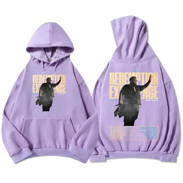 Rappeur Rod Wave Redemption Tour 2025-2026 sweat à capuche hiver polaire hommes femmes sweats