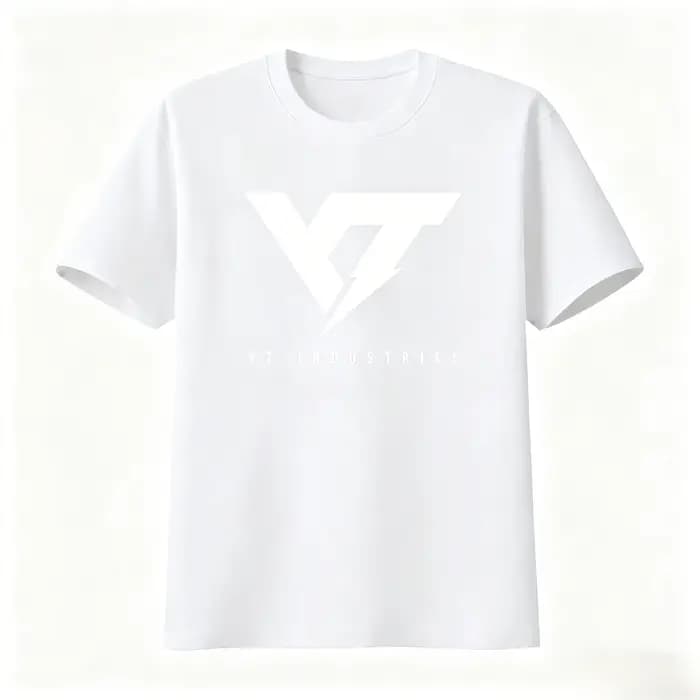 T-shirt imprimé logo Yt Industries pour homme et femme, style streetwear tendance, respirant, collection été 2026