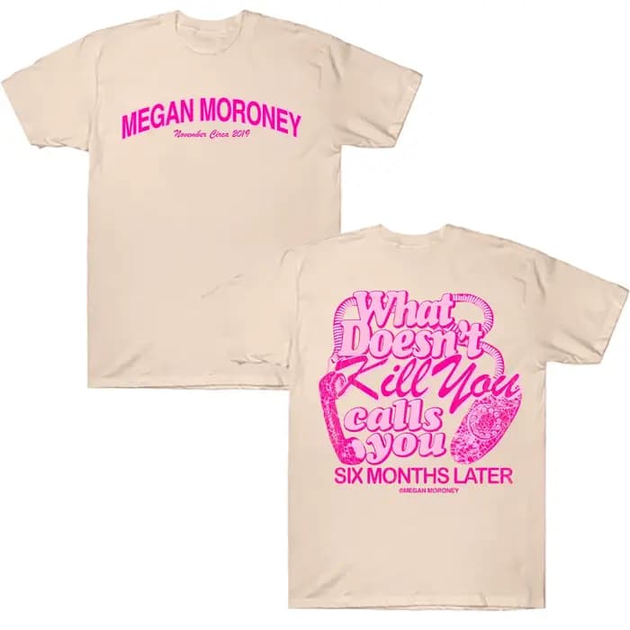 Megan Moroney 6 Months Later Tee Cotton Printed T-Shirt Men's Summer Casual Y2K Top Women Clothing Unisex Harajuku Chic