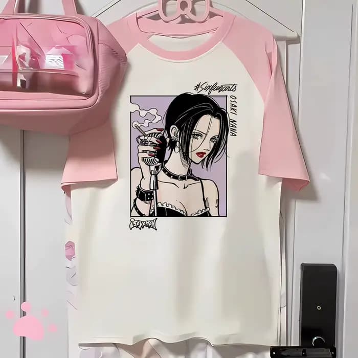 Nana t-shirt femmes t-shirts à la mode femme bande dessinée streetwear vêtements de créateur