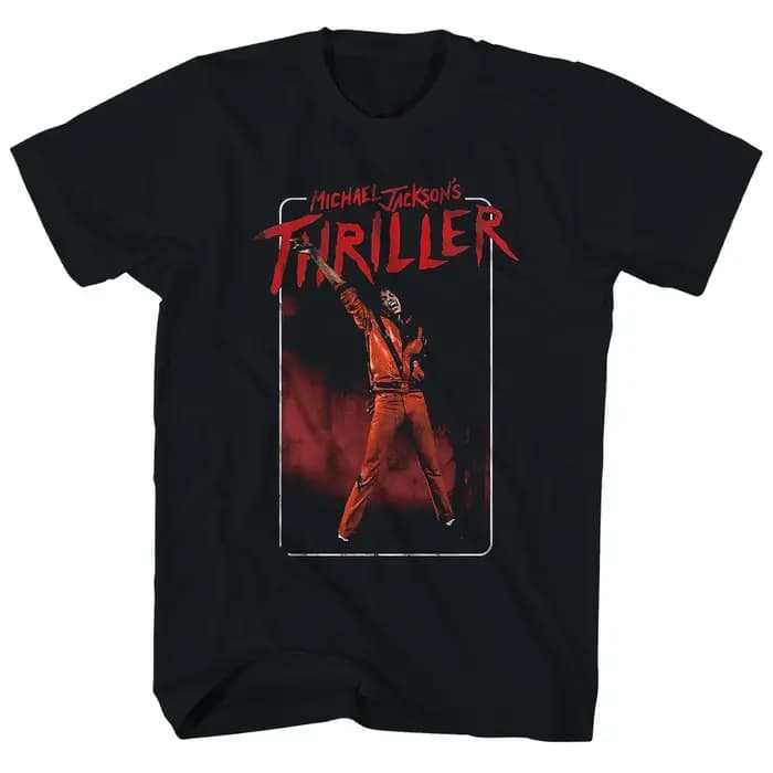 T-shirt Michael Jackson 2026 Nouveau motif King of Pop 100% Coton Homme Femme Unisexe Coupe Oversize
