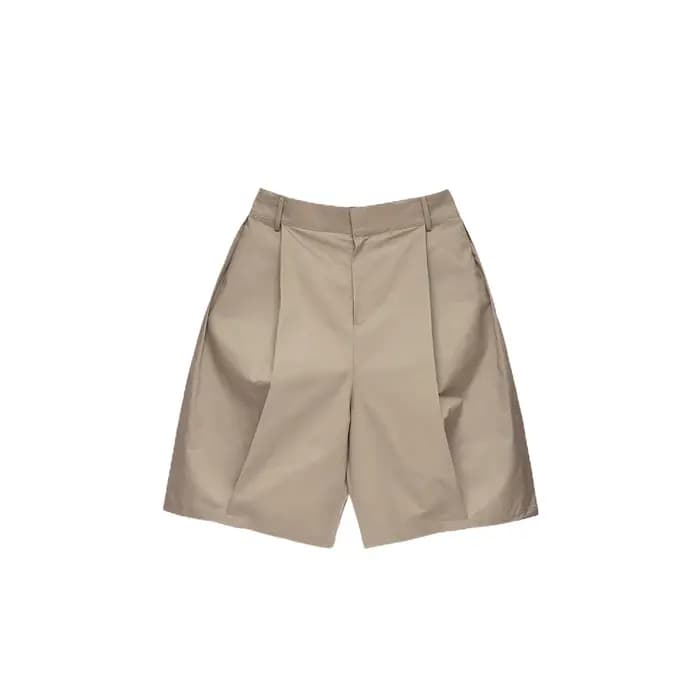 Mauroicardi printemps été Cool Baggy décontracté kaki short à jambes larges pour hommes avec taille élastique ample luxe
