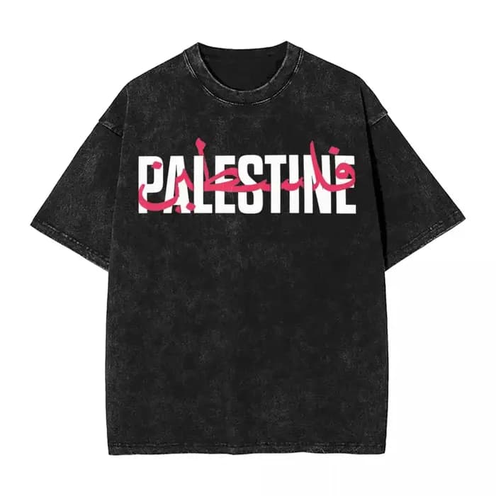 T-Shirt en Coton Délavé pour Homme