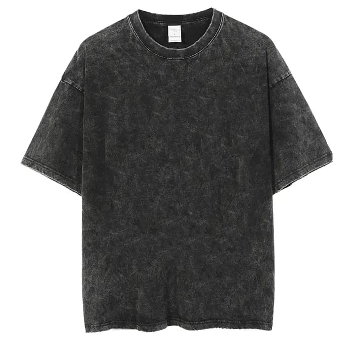 T-shirt délavé pour hommes et femmes