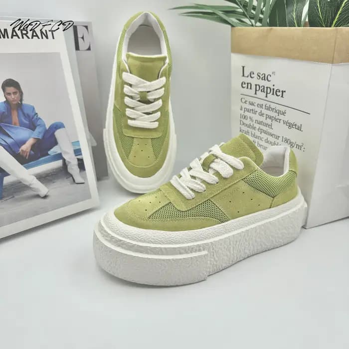 Encounaker-Chaussures de dehors à Plateforme Plate en Cuir NuSO k pour Homme