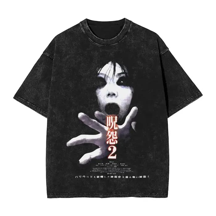 Ju-on The Grudge T-Shirt pour homme Vintage 100% coton