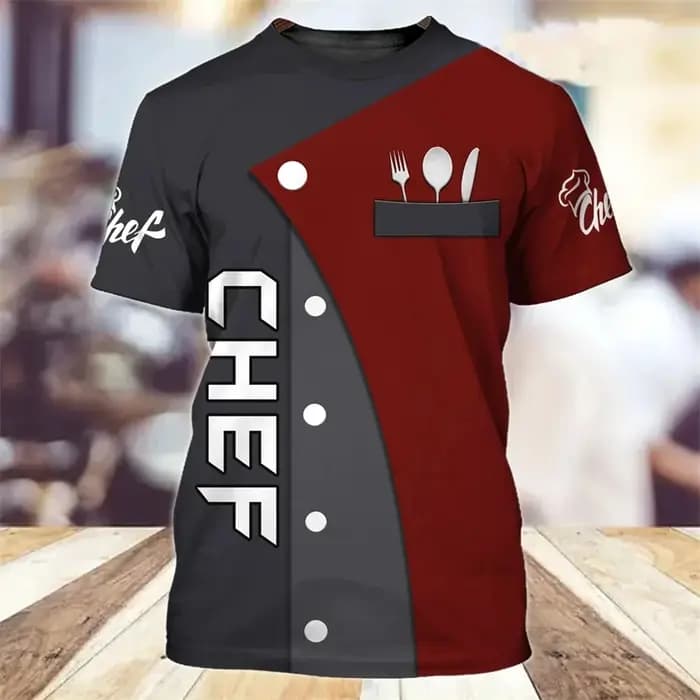 T-shirt à manches courtes imprimé 3D pour hommes