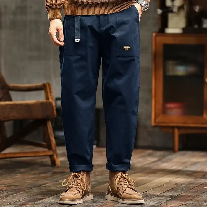 Pantalon épissé avec ceinture américaine