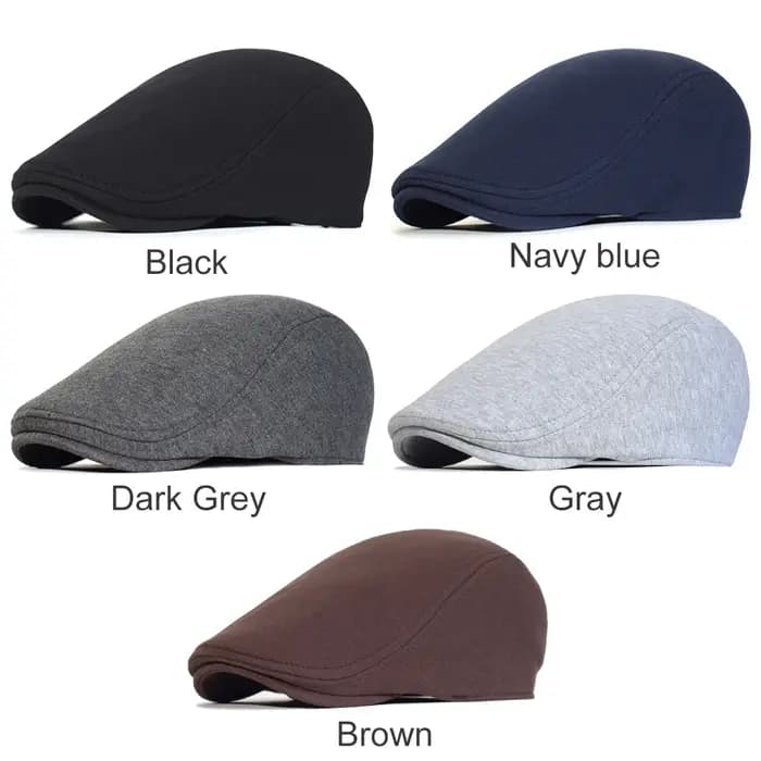 Casquettes de journal en coton pour hommes et femmes