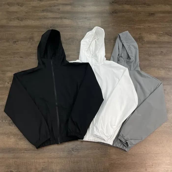 Yao mode KANYE WEST surdimensionné décontracté Streetwear couleur unie Vintage manteau à capuche Protection solaire vêtements veste ample pour hommes
