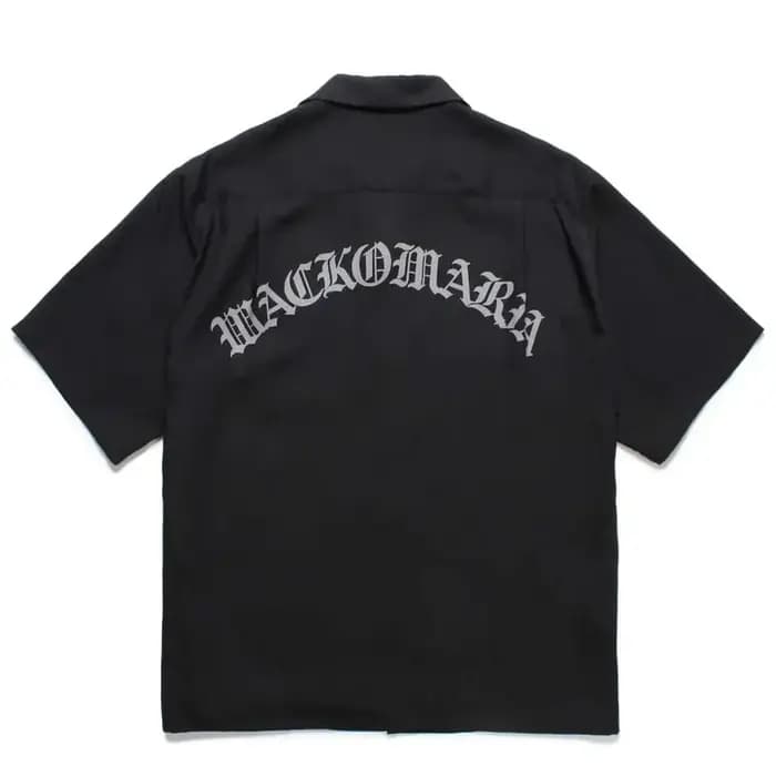 Noir rouge gris Wacko Maria chemises à manches courtes hommes femmes haute qualité classique caractère graphiques imprimer chemise hawaïenne t-shirt