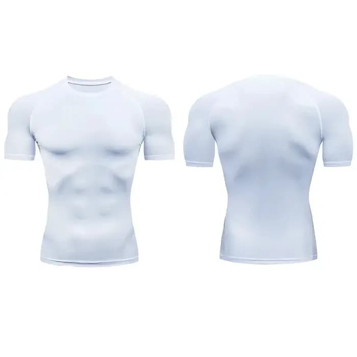 T-shirt de compression pour homme à manches longues, débardeur de sport pour musculation, décontract